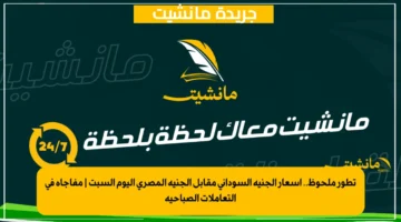 تطور ملحوظ.. أسعار الجنيه السوداني مقابل الجنيه المصري اليوم السبت مفاجأة في التعاملات الصباحية